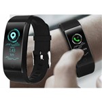 Ficha técnica e caractérísticas do produto Relógio Bluetooth Qw18 Inteligente Smartband Monitor Cardíaco Tela Colorida IP68 - Mz