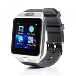 Ficha técnica e caractérísticas do produto Relógio Bluetooth Smartwatch Dz09 Touch Prata - Mega Page