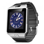 Ficha técnica e caractérísticas do produto Relógio Bluetooth Smartwatch Ge Chip Dz09 Iphone Android Nov Prata - Bk Imports
