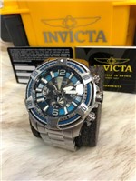 Relógio Invicta Pro Diver PRATA e AZUL AÇO Lançamento 2019