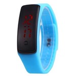 Relógio Bracelete Digital com Visor de LED (Azul Piscina)