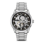 Ficha técnica e caractérísticas do produto Relógio Bulova Automatico Skeleton Aço 96A208