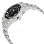 Ficha técnica e caractérísticas do produto Relógio Bulova Crystal Black Dial Caixa em Aço Inoxidável Watch 96B176