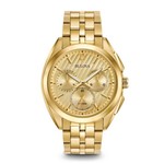 Relógio Bulova Curv Masculino Wb31890g 97a125 Dourado Dourado