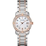 Ficha técnica e caractérísticas do produto Relógio Bulova Diamond Analógico Feminino WB29974Z - 98R199