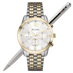 Ficha técnica e caractérísticas do produto Relógio Bulova Feminino Bicolor Wb22346b