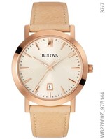 Ficha técnica e caractérísticas do produto Relógio Bulova Feminino Couro Rosé Wb27869z