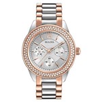 Ficha técnica e caractérísticas do produto Relógio Bulova Feminino Cristal Swarovski 98N100