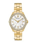 Ficha técnica e caractérísticas do produto Relogio Bulova Feminino Dourado Madrepérola BCF549169575