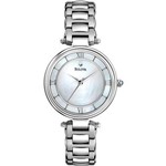 Relógio Bulova Feminino Ref: Wb27725q Slim Prateado