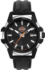 Ficha técnica e caractérísticas do produto Relógio Bulova Harley Davidson WH30073D Preto Original