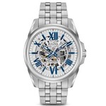 Ficha técnica e caractérísticas do produto Relógio Bulova Masculino Automático Wb31998f Esqueleto Prata