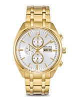 Ficha técnica e caractérísticas do produto Relógio Bulova Masculino Dourado 97C109