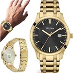 Ficha técnica e caractérísticas do produto Relógio Bulova Masculino Dourado WB22444U