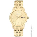 Ficha técnica e caractérísticas do produto Relógio Bulova Masculino Ref: Wb21105g Slim Dourado