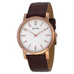 Ficha técnica e caractérísticas do produto Relógio Bulova Masculino Slim Wb21892s Rosê Couro