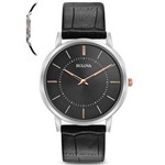 Ficha técnica e caractérísticas do produto Relógio Bulova Masculino Slim Wb22436t Preto Lançamento