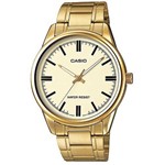 Ficha técnica e caractérísticas do produto Relógio Casio Collection Mtp-v005g-9audf Amarelo/dourado