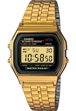 Ficha técnica e caractérísticas do produto Relógio Casio Digital Dourado A159wgea1dfbr