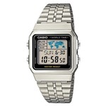 Ficha técnica e caractérísticas do produto Relógio Casio Digital Unissex Vintage World Time - A500wa-1Df