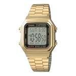 Ficha técnica e caractérísticas do produto Relógio Casio Digital Vintage Dourado A178wga-1adf-sc