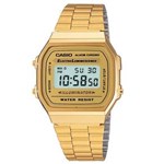 Ficha técnica e caractérísticas do produto Relógio Casio Unisex Dourado Vintage Unissex