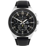 Ficha técnica e caractérísticas do produto Relógio Casio Edifice Analógico Cronógrafo Masculino EFR-564BL-1AVUDF