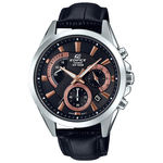 Ficha técnica e caractérísticas do produto Relógio Casio Edifice Couro Preto Efv-580l-1avudf