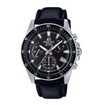 Ficha técnica e caractérísticas do produto Relógio Casio Edifice Masculino Analógico Couro EFV-540L-1AVUDF