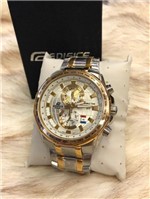 Ficha técnica e caractérísticas do produto Relogio Casio Edifície Misto com Fundo Branco ORIGINAL Lançamento 2019