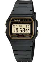 Ficha técnica e caractérísticas do produto Relógio Casio F-91W-9QDF Preto/Dourado