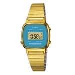 Ficha técnica e caractérísticas do produto Relógio Casio Feminino Dourado Digital La670wga-2Df