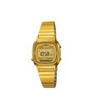 Ficha técnica e caractérísticas do produto Relógio Casio Feminino Dourado Vintage Mini LA670WGA-9DF