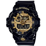 Ficha técnica e caractérísticas do produto Relógio Casio G-shock Anadigi Black/gold Masculino Ga-710gb-1adr