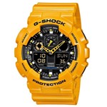 Ficha técnica e caractérísticas do produto Relógio Casio G-Shock Anadigi Masculino Amarelo GA-100A-9A