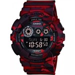 Ficha técnica e caractérísticas do produto Relógio Casio G-shock Camuflado Gd-120cm 4dr Vermelho