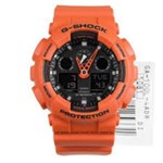 Ficha técnica e caractérísticas do produto Relógio Casio G-shock Ga-100l 4a Laranja Serie Limitada +nfe