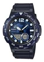 Ficha técnica e caractérísticas do produto Relógio Casio Masculino Aeq-100W-2Avdf (Azul-marinho)