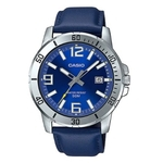 Ficha técnica e caractérísticas do produto Relógio Casio Masculino Collection Couro Azul MTP-VD01L-2BVUDF