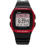 Ficha técnica e caractérísticas do produto Relógio Casio Masculino Digital Vermelho e Preto W-96H-4AVDF