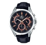 Ficha técnica e caractérísticas do produto Relógio Casio Masculino Edifice Couro Preto EFV-580L-1AVUDF