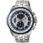 Ficha técnica e caractérísticas do produto Relógio Casio Masculino Edifice Ef-558D-2Avudf Prata e Azul