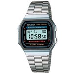 Relógio Casio Masculino Vintage Prata A168wa1wdf