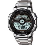 Ficha técnica e caractérísticas do produto Relógio Casio Masculino World Time Ae-1100wd-1avdf