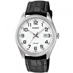 Relógio Casio - MtP-1302L-7bvdf - Leather Strap - White Dial