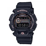 Ficha técnica e caractérísticas do produto Relógio Casio Sportivo Unisessex G-Shock Preto / Rose Dw-9052Gbx-1A4Dr
