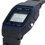 Ficha técnica e caractérísticas do produto Relógio Casio Unisessex Sportivo Digital Preto / Azul F-91W-1Dg