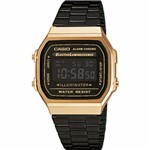 Ficha técnica e caractérísticas do produto Relogio Casio Unisex A168 Retrô-vintage Preto