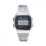 Ficha técnica e caractérísticas do produto Relógio Casio Vintage A168wa-1wdf - Prata/preto