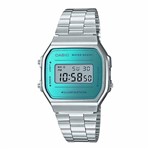 Ficha técnica e caractérísticas do produto Relogio Casio Vintage A168wem-2df Digital Retrô Unissex Azul